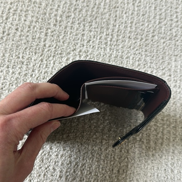 NWT Chanel Caviar Classic Compact Tri Fold Wallet (Black) - Picture 6 of 16